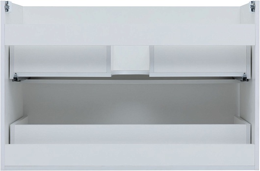 Aquanet Тумба с раковиной Арт 100 подвесная белая матовая – фотография-8