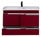 Aquanet Тумба с раковиной "Тиволи 100" бордо – картинка-13