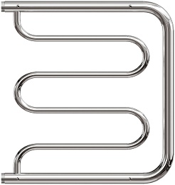 Point Полотенцесушитель водяной 500x600 PN25556P с полкой хром – фотография-2