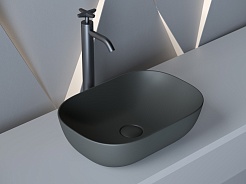 Ceramicanova Мебельная раковина Element 46 CN6009MDH тёмный антрацит матовый – фотография-6