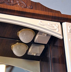 Атолл Зеркало-шкаф "Мастер и Маргарита" орех – фотография-2