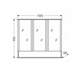 СанТа Мебель для ванной Сатурн 95 подвесная – фотография-7
