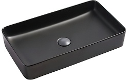 SantiLine Раковина накладная 61 SL-1073MB черная матовая – фотография-1