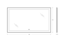 BelBagno Зеркало SPC-KRAFT-1400-800-LED-TCH-WARM-NERO – фотография-9