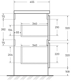 BelBagno Тумба под раковину Albano 60 напольная Bianco Lucido – фотография-9