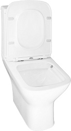 Azario Унитаз-компакт Iris AZ-8353 безободковый с бачком с сиденьем микролифт белый – фотография-6