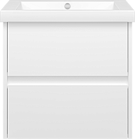 Misty Тумба для умывальника Алиса 58, 2 ящика, подвесная