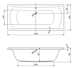 Cezares Акриловая ванна ARENA-180-80-45 – фотография-4