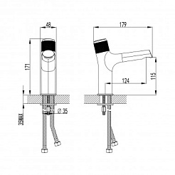 Lemark Смеситель для раковины Project LM4676C – фотография-2