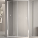 RGW Душевой уголок Passage PA-74 (PA-14 + Z-050-2) 140x110 профиль хром стекло прозрачное