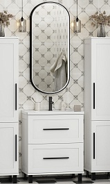 Misty Мебель для ванной Модерн 70 белая – фотография-1