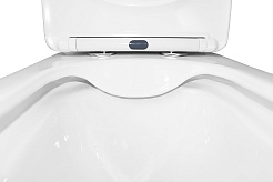 Azario Унитаз-компакт Velise AZ-1222A безободковый с бачком с сиденьем микролифт белый – фотография-11