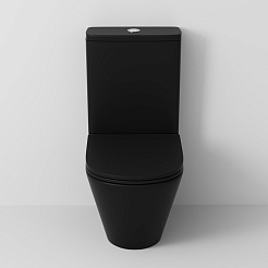 Grossman Унитаз компакт Tornado GR-4449BMSQ черный матовый – фотография-4
