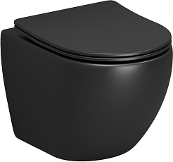 Grossman Унитаз подвесной Color GR-4455BMS черный матовый – фотография-1
