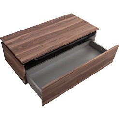 Cezares Тумба с раковиной Slider 100 с 2 ящиками орех дымчатый – фотография-26