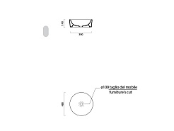 GSI Накладная раковина Sand 904811 42 см – фотография-5