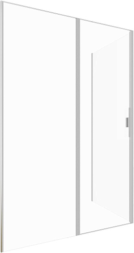 Allen Brau Душевой уголок Priority 140x90 3.31011.BA/3.31017.BA серебро браш – фото-1