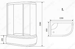 Timo Душевая кабина T-7720 L – фотография-3