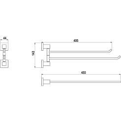 Timo Полотенцедержатель Selene 10059/00 – фотография-2