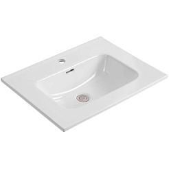 Aquatek Тумба с раковиной Вега 60 подвесная матовая серая – фотография-4