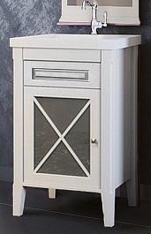 Opadiris Тумба с раковиной Палермо 50 L белая – фотография-1