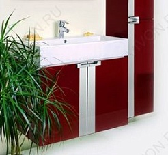  Мебель для ванной "Fresh 60" красная – фотография-5
