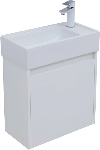 Aquanet Мебель для ванной Nova Lite 50 подвесная белая глянцевая – картинка-5