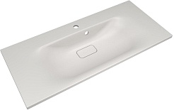 Style Line Тумба с кварцевой раковиной жасмин Остин 100 подвесная тауп темный – фотография-3