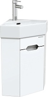 Onika Тумба с раковиной Айленд 35 подвесная угловая белая