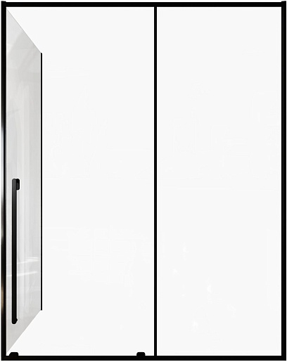 Allen Brau Душевой уголок Fantasy 160x90 3.11010.31/3.11013.31 чёрный матовый – фотография-2