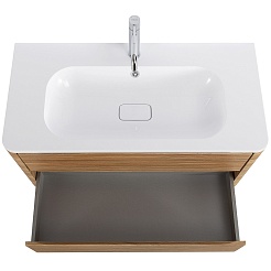 Cezares Тумба под раковину Relax 100 подвесная дуб карамельный – фотография-7