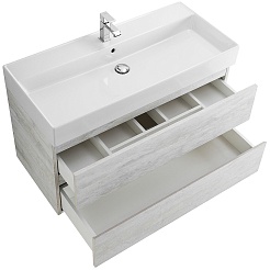 BelBagno Тумба с раковиной Molveno-46 80 подвесная legno bianco – фотография-3