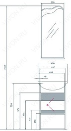 Акватон Мебель для ванной "Колибри 45" – фотография-2