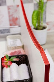 Sanflor Тумба с раковиной Санфлор 100 белая/патина красная – фотография-4