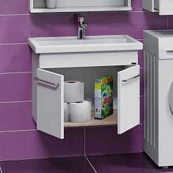 СанТа Мебель для ванной Вегас 70 подвесная белая – фотография-7