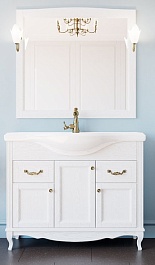 ValenHouse Комплект мебели Эллина 105 белый, фурнитура бронза – фотография-1