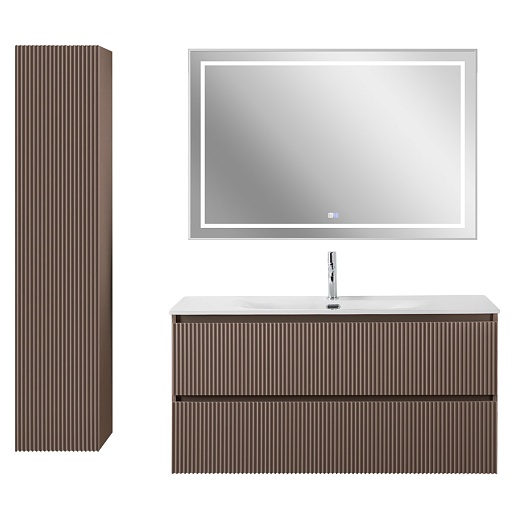 BelBagno Тумба под раковину Uno 120 подвесная Бежевый матовый – картинка-13