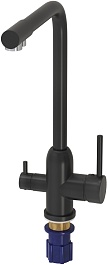 Aringa Смеситель для кухни Гранде AR02016BL черный – фотография-2