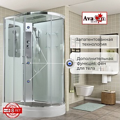 Avacan Душевая кабина 120/90 A2912L прозрачная – фотография-2