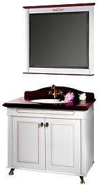 Водолей Мебель для ванной "Анжелика 90" F-2 красная – фотография-1