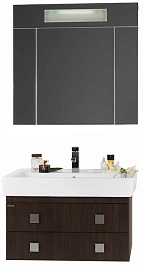 Водолей Мебель для ванной Квадро 80 венге – фотография-1