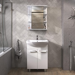 Vigo Мебель для ванной Hoska 60 (Балтика) белая – фотография-2