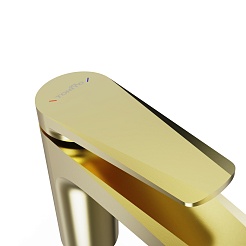 Tokito Смеситель для раковины KIN брашированное золото TOK-KIN-1012 – фотография-6