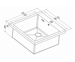 Zorg Кухонная мойка INOX HR-5151HR – фотография-3