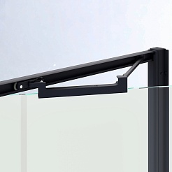 RGW Душевой уголок Stilvoll SV-145B (SV-05B + Z-050-2B) 80x100 профиль черный стекло прозрачное – фотография-4