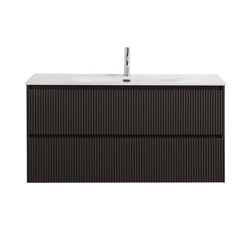 BelBagno Тумба с раковиной Uno 120 подвесная Темно-Серый матовый с раковиной BB-8099-120 – фотография-2