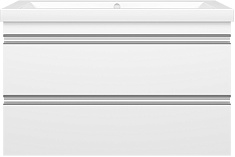 Misty Тумба под раковину Ингрид 90 подвесная белая