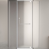 RGW Душевой уголок Passage PA-081 80x80 профиль хром стекло матовое сатинат