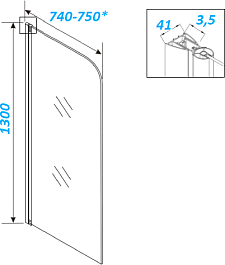 Parly Шторка для ванны F04B – фотография-6