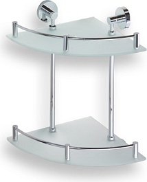 Bemeta Полка угловая двойная Omega 104202142 – фотография-1